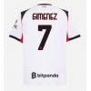 AC Milan Santiago Gimenez #7 Bortatröja 2025-26 Kortärmad